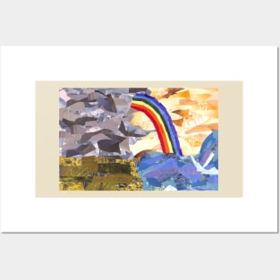 A Rainbow as the Rain Goes Away Posters and Art